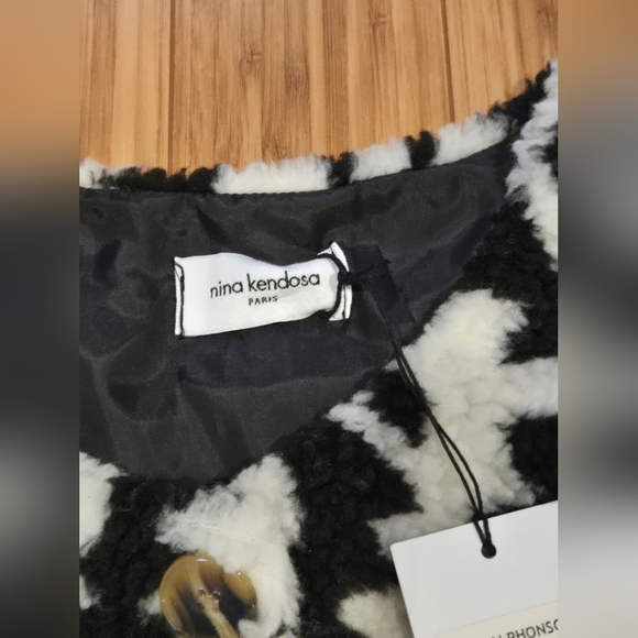 NWT Nina Kendosa Patterned Vest - Picture 5 of 9